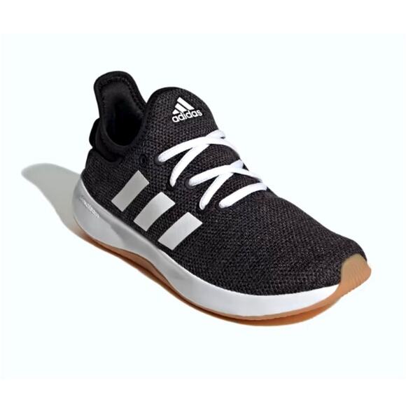 adidas Shoes - Adidas Women's Core Black Cloud White Grey Six Cloudfoam Pure Shoes Size 9